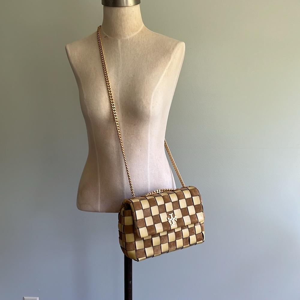 Tory Burch Kira Small Woven Convertible Shoulder Bag/Crossbudy - Picture 6 of 13